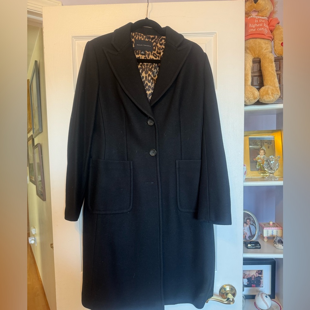 Banana Republic Black Trench Coat